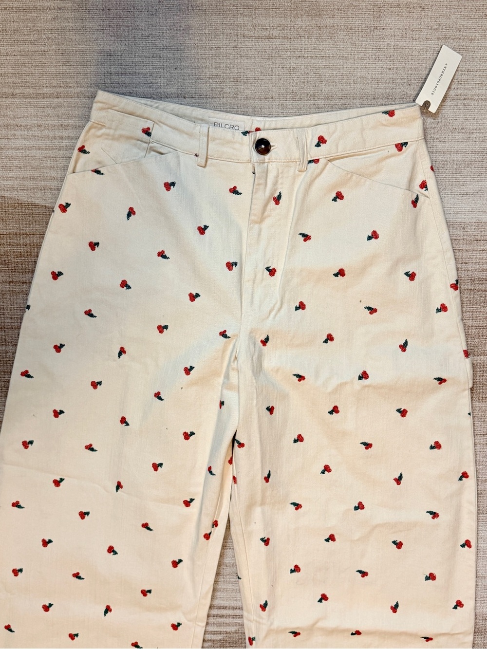 Pilcro Kayden High-Rise Carpenter Barrel Pants | Tall | NWT | Cherry | Denim - Picture 4 of 15